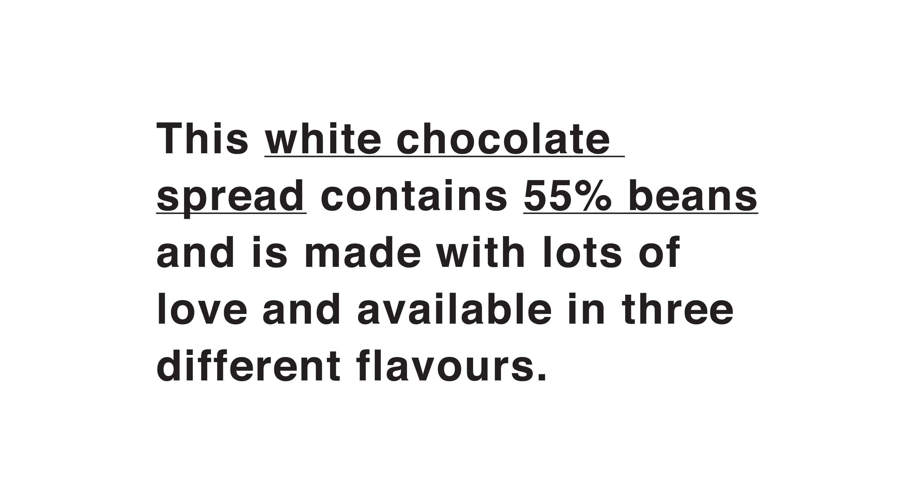 white chocolate spread